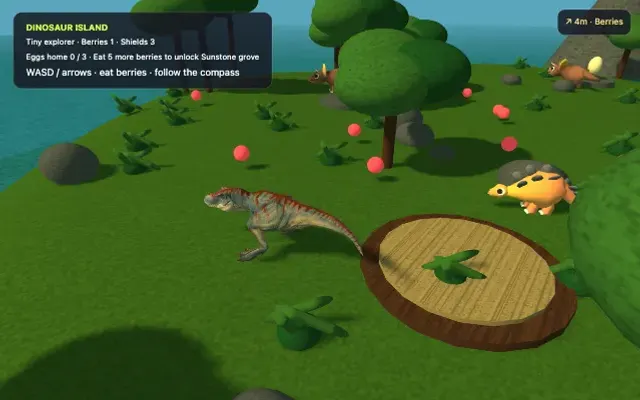 Dinosaur Snack Attack gameplay