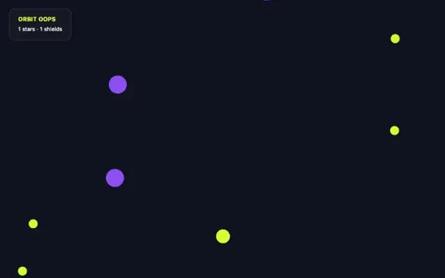 Orbit Oops gameplay