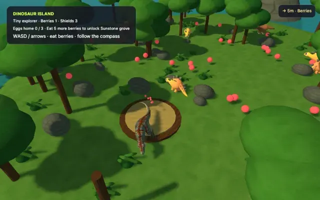 Dinosaur Snack Attack gameplay